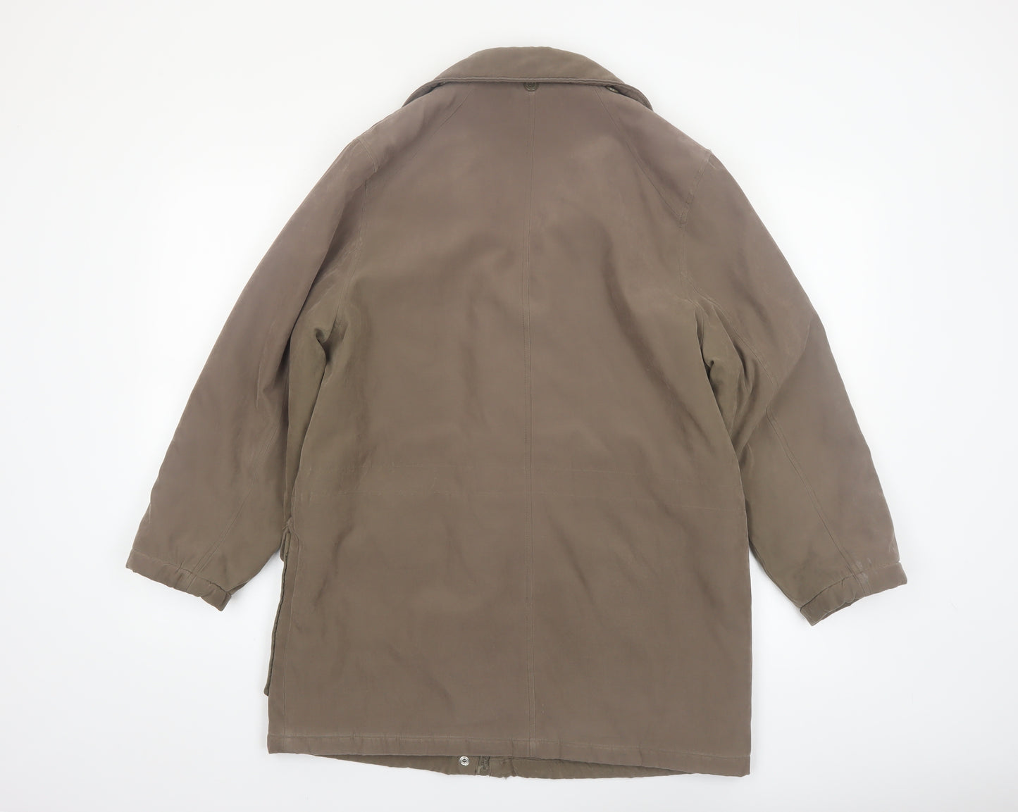 Wishwood Women Brown Size 12 Parka Jacket Mid-Length Lined