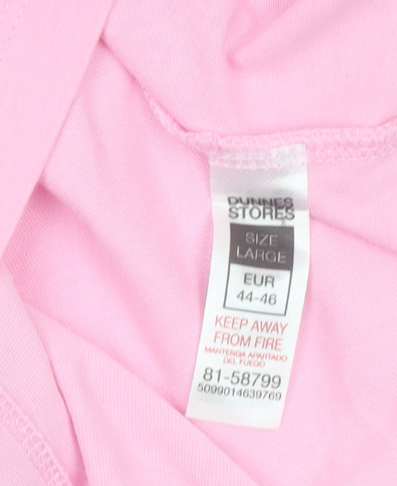 Dunnes Stores Womens Pink 'Italia' Relaxed Cotton T-Shirt Size 16
