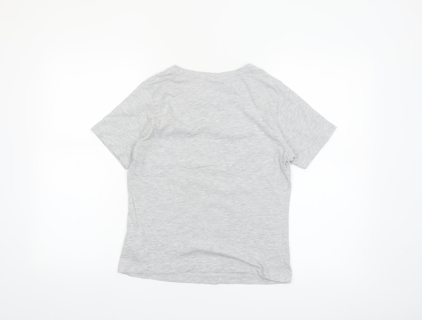 Primark Disney Women's Grey Mickey Mouse T-Shirt Size 12 Short Sleeve