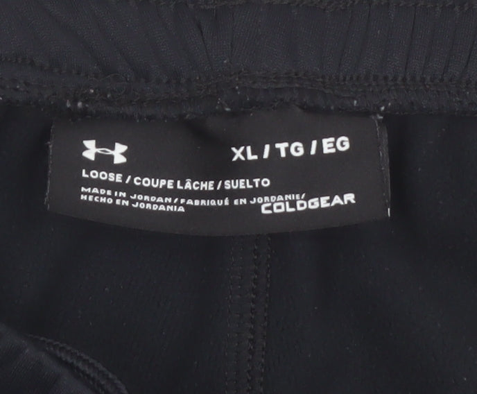 Under Armour Men Black XL ColdGear Joggers Tapered Fit