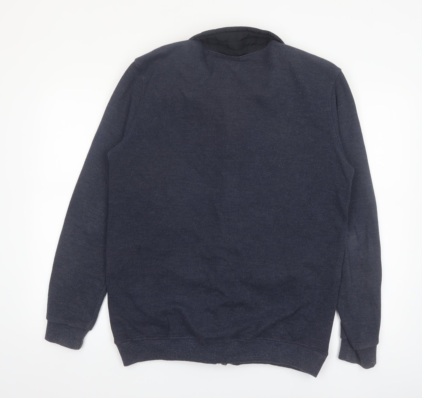 Pre End Men’s Blue Bomber Jacket M Cotton Blend Full Zip