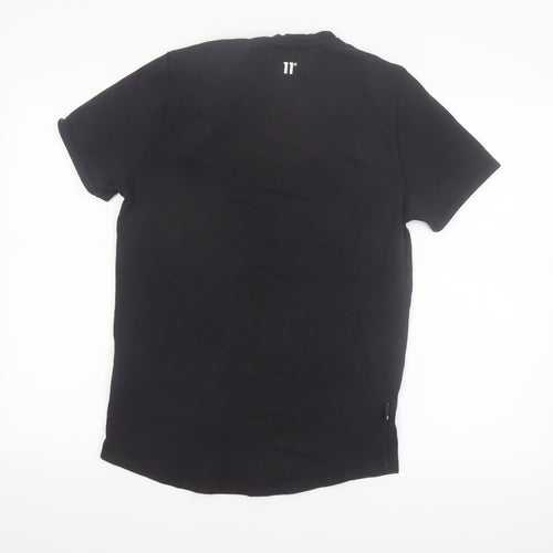 11 Degrees Men's Black XS Slim Fit Crew Neck T-Shirt