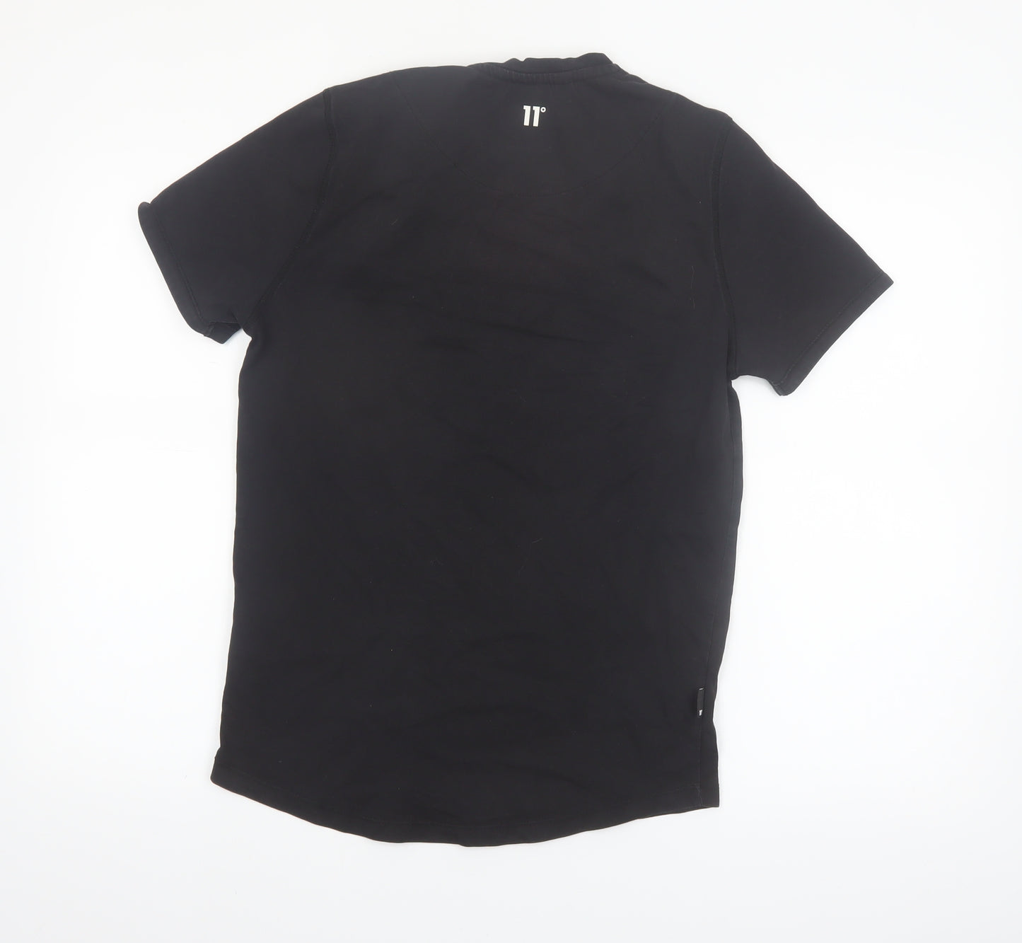 11 Degrees Men's Black XS Slim Fit Crew Neck T-Shirt