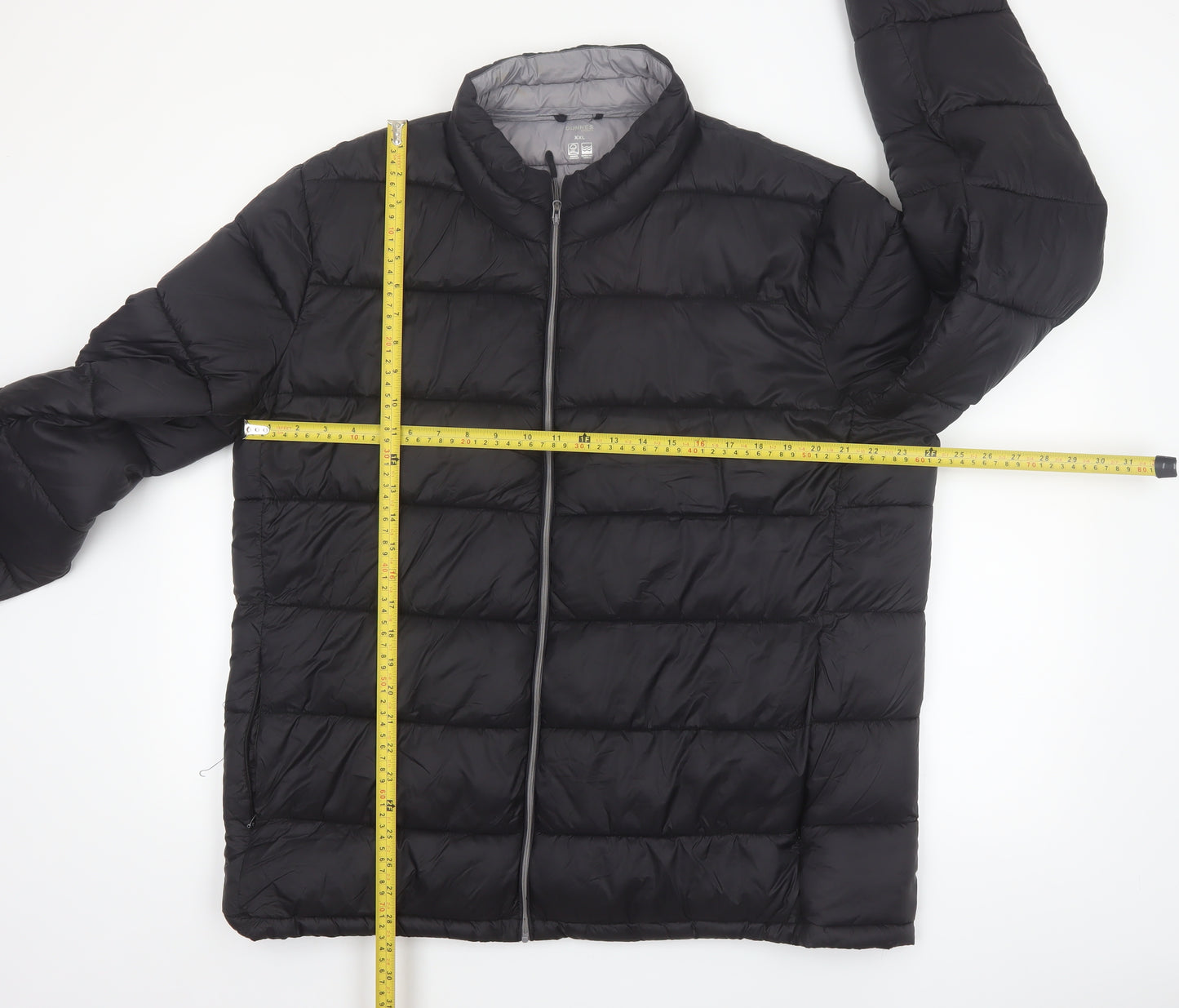 Dunnes Stores Men's Black 2XL Puffer Jacket Water Resistant