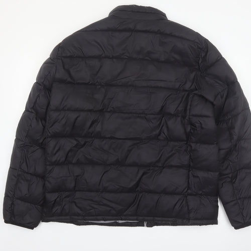 Dunnes Stores Men's Black 2XL Puffer Jacket Water Resistant