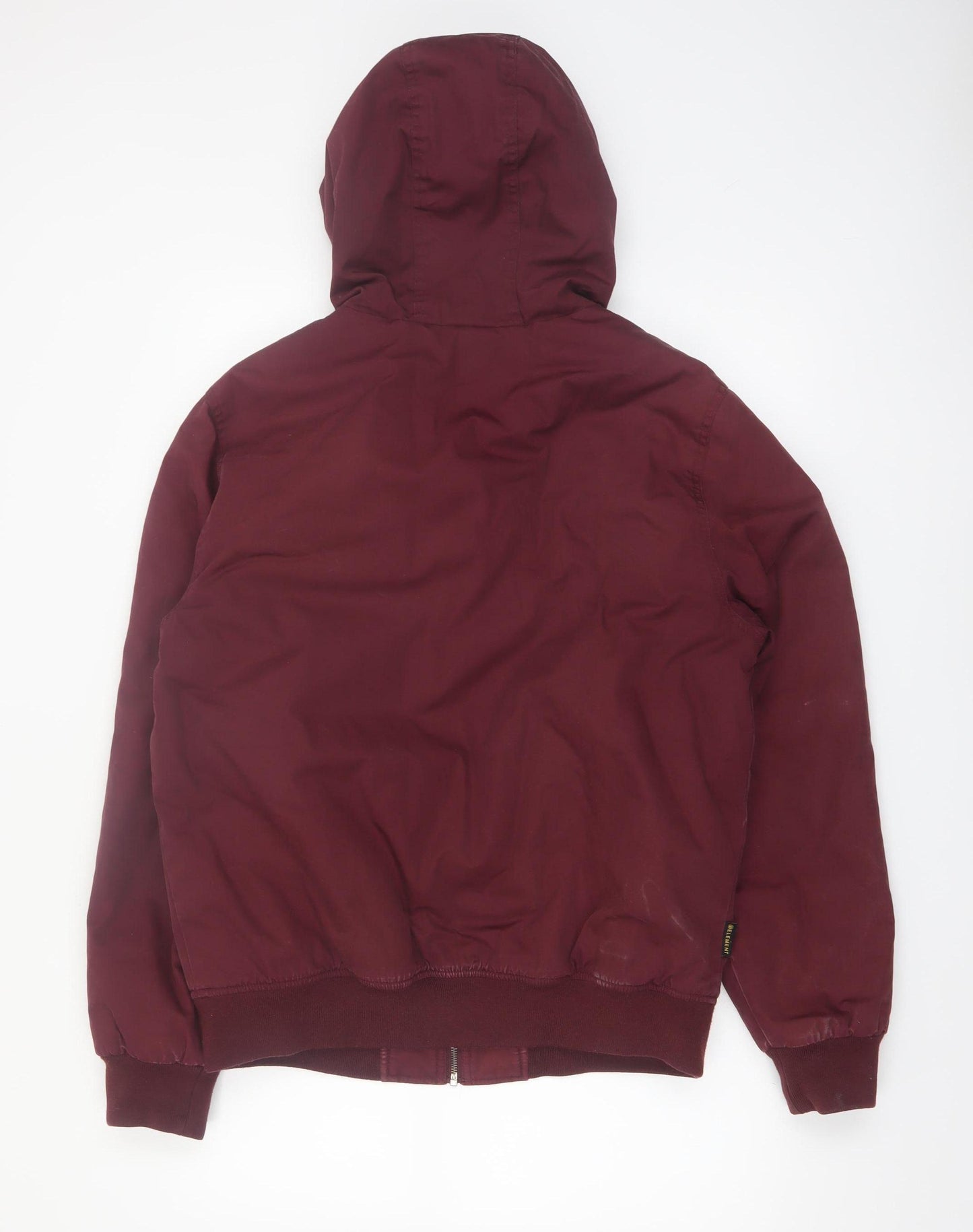 Element Men’s Red Hooded Bomber Jacket M Wind Resistant Lined