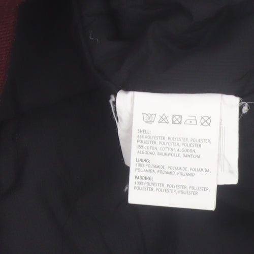 Element Men’s Red Hooded Bomber Jacket M Wind Resistant Lined