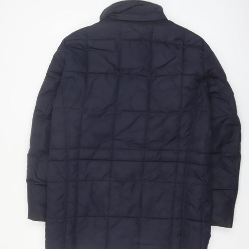 Geox Men's Blue 40 Regular Fit Winter Puffer Jacket