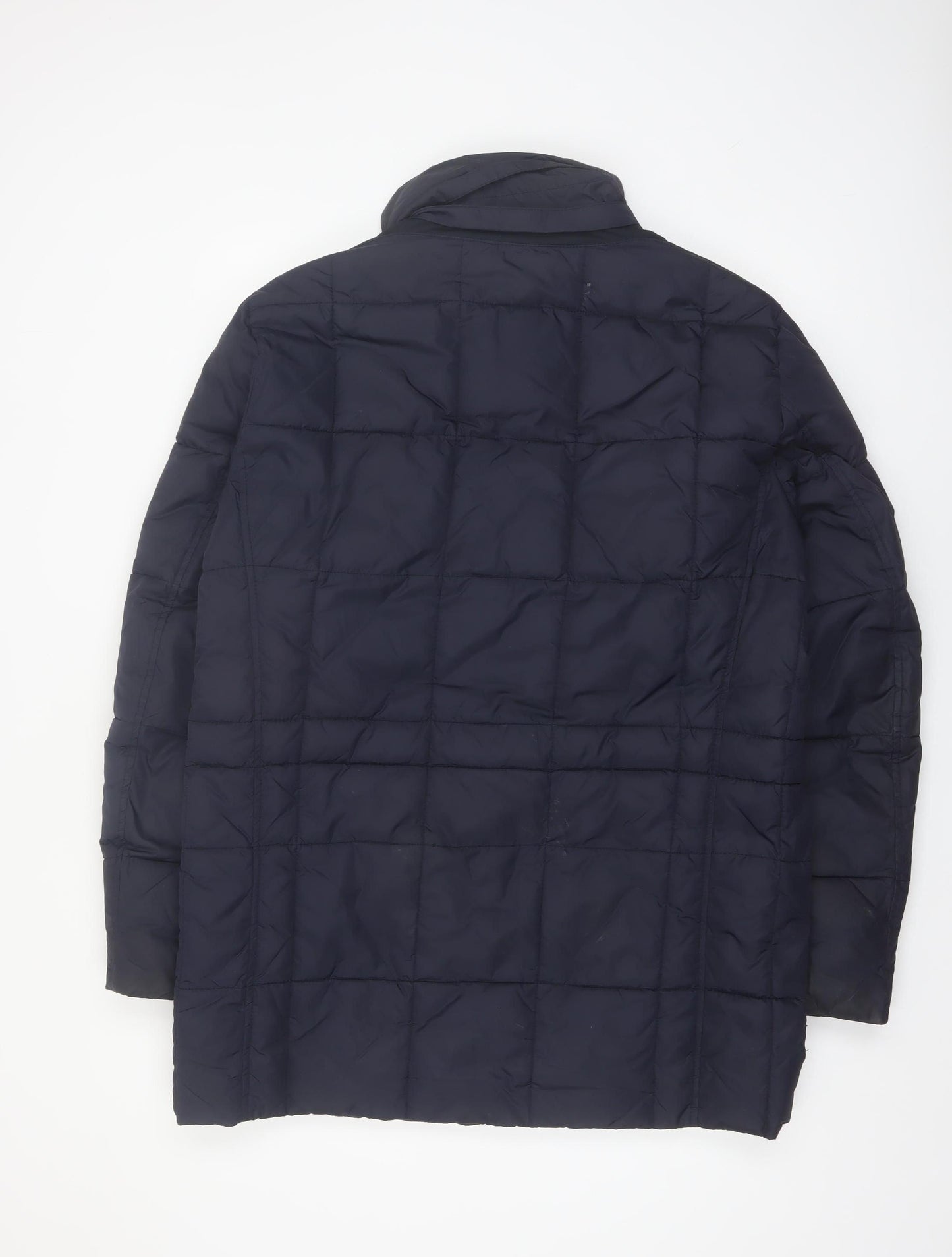 Geox Men's Blue 40 Regular Fit Winter Puffer Jacket