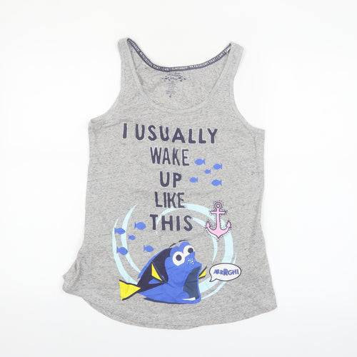 Disney Women’s Grey Finding Dory Cami Nightshirt Size 6 Sleeveless