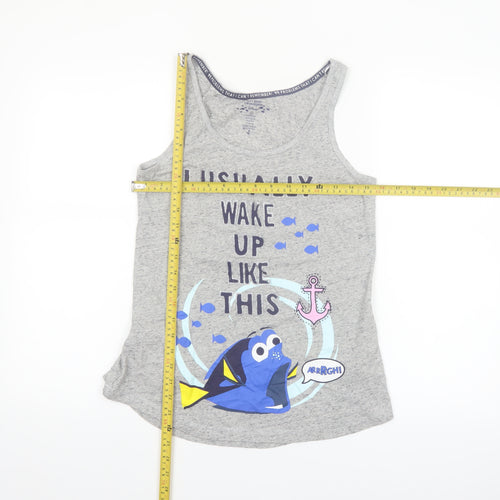 Disney Women’s Grey Finding Dory Cami Nightshirt Size 6 Sleeveless