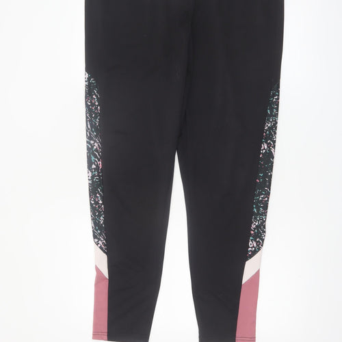 Dunnes Stores Women Black Colourblock XL Performance Leggings