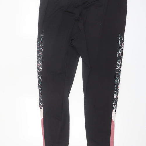 Dunnes Stores Women Black Colourblock XL Performance Leggings