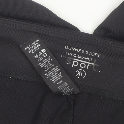 Dunnes Stores Women Black Colourblock XL Performance Leggings