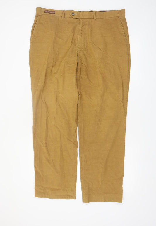 Marks and Spencer Men’s Beige Chino Trousers 38W 31L Cotton Cashmere