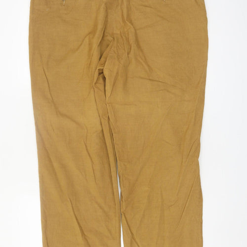 Marks and Spencer Men’s Beige Chino Trousers 38W 31L Cotton Cashmere