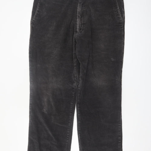 Marks and Spencer Blue Harbour Men's Grey Corduroy Trousers 38W 31L