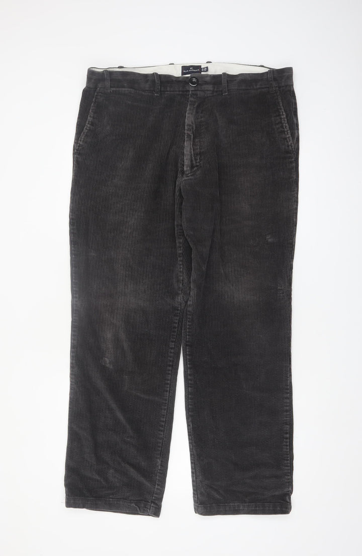Marks and Spencer Blue Harbour Men's Grey Corduroy Trousers 38W 31L