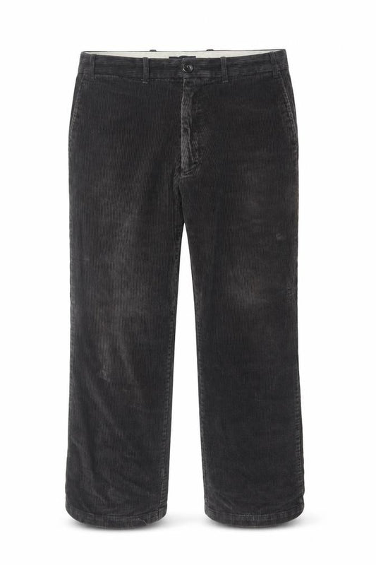 Front view of Marks & Spencer Blue Harbour Men's Grey Corduroy Trousers 38W 31L