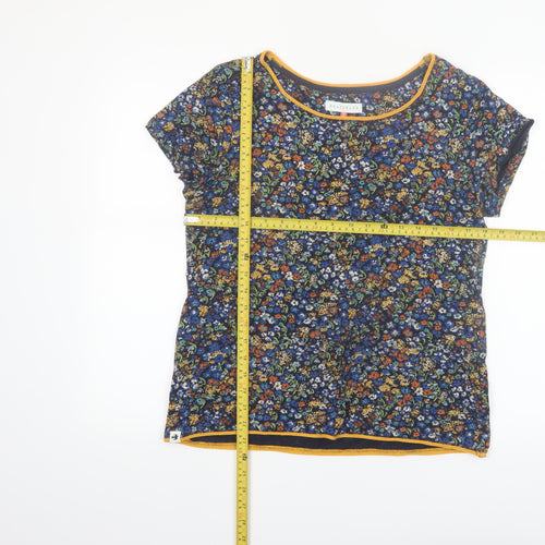 Brakeburn Women's Multicoloured Floral Cotton T-Shirt Size 12