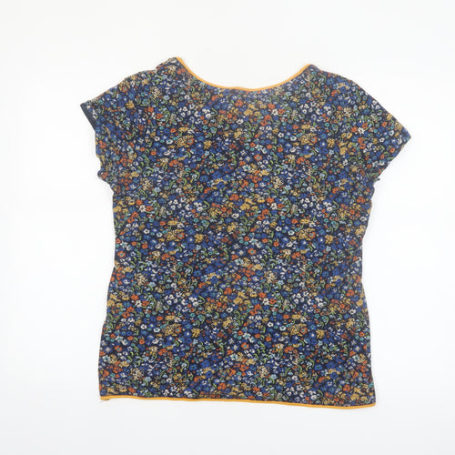 Brakeburn Women's Multicoloured Floral Cotton T-Shirt Size 12