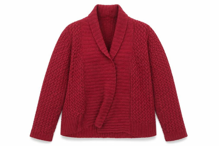 Debenhams Women Red Size 12 Chunky Knit Open Cardigan