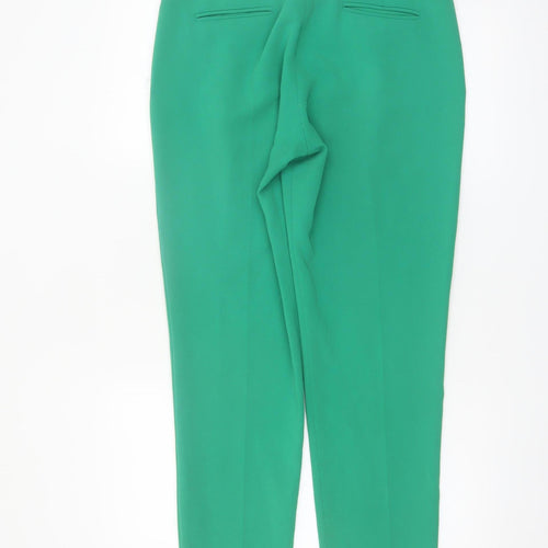 Claudie Pierlot Women Green Cropped Tapered Trousers Size 10