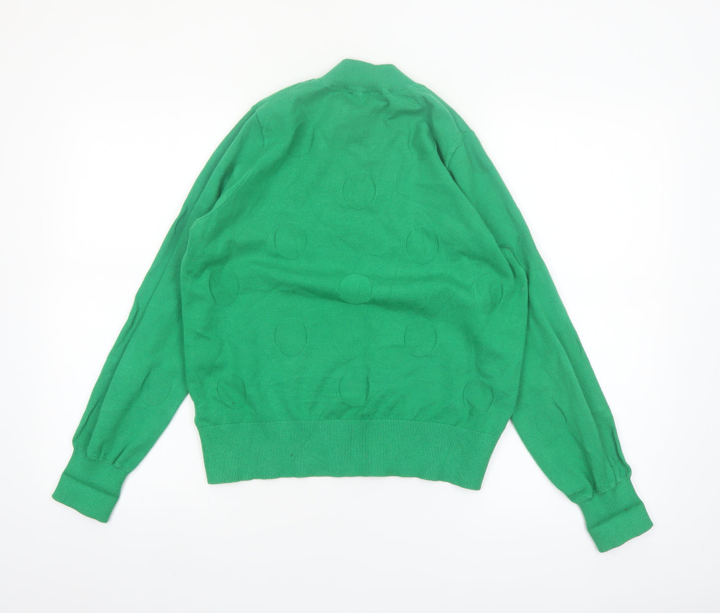 Next Womens Green Mock Neck Knit Pullover Jumper Size 10