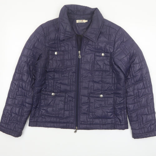 Long Island Women’s Blue Quilted Polyester Jacket Size M