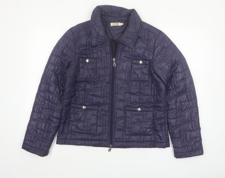 Long Island Women’s Blue Quilted Polyester Jacket Size M