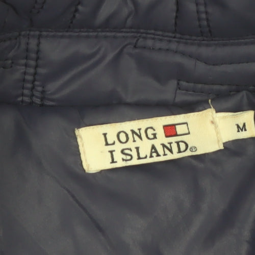 Long Island Women’s Blue Quilted Polyester Jacket Size M