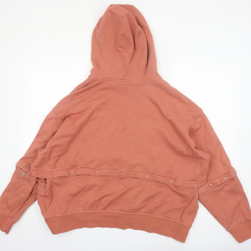 Adidas Women’s Rust Hooded Pullover Sweatshirt Size 1X Cotton Casual
