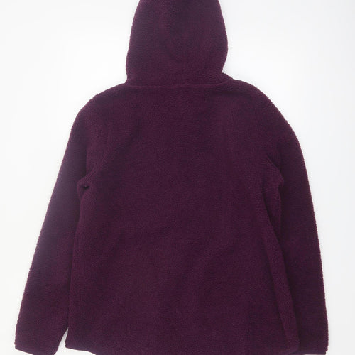 Dunnes Women’s Purple Fleece Hooded Full Zip Jacket Size M