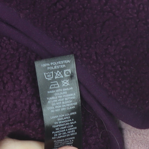 Dunnes Women’s Purple Fleece Hooded Full Zip Jacket Size M