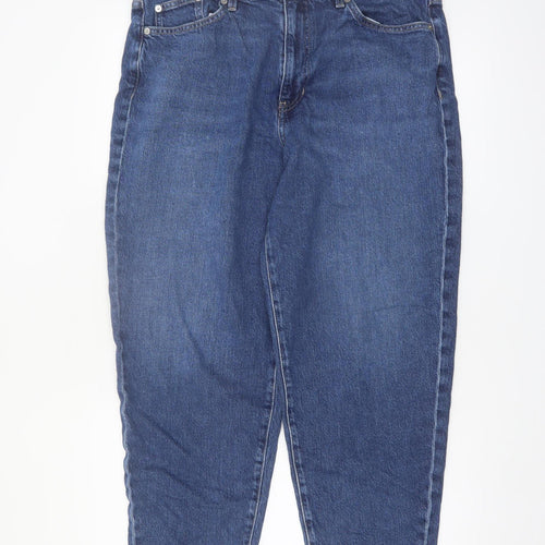 Marks and Spencer Women’s Blue Mom Jeans Size 16 Regular Fit