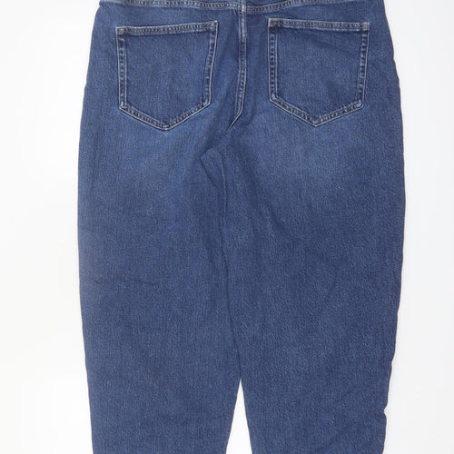 Marks and Spencer Women’s Blue Mom Jeans Size 16 Regular Fit