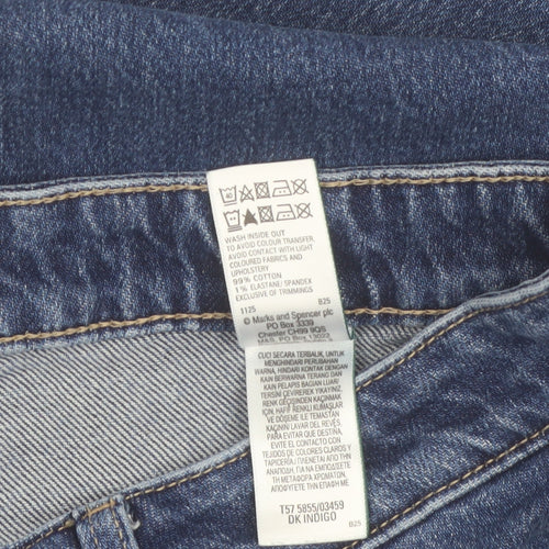 Marks and Spencer Women’s Blue Mom Jeans Size 16 Regular Fit