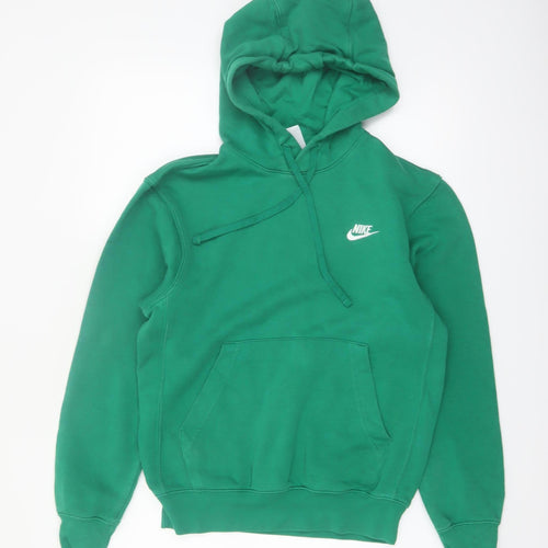 Nike Women’s Green XS Pullover Hoodie Sweatshirt Cotton Blend