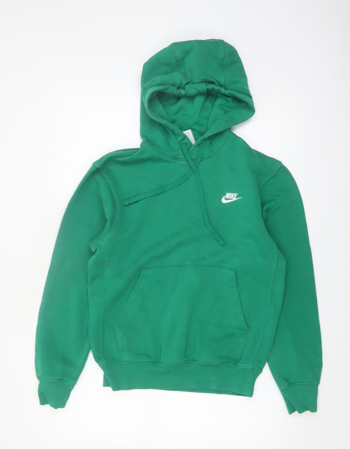 Nike Women’s Green XS Pullover Hoodie Sweatshirt Cotton Blend
