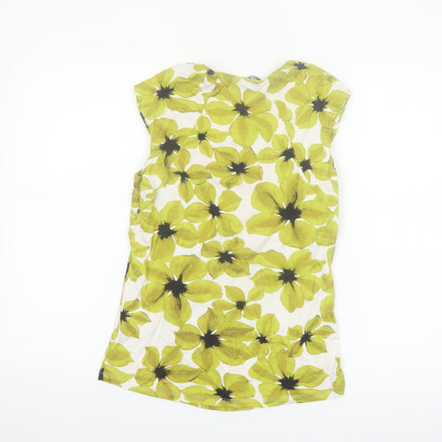 Debenhams Women’s Green Floral Petite Cowl Neck Sleeveless Blouse Size 14