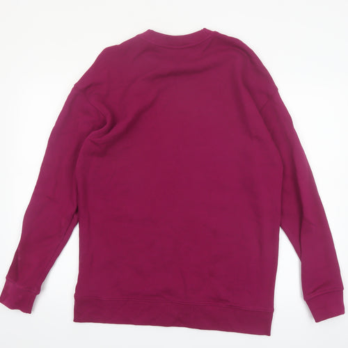 Adidas Womens Purple Crew Neck Logo Sweatshirt UK 12