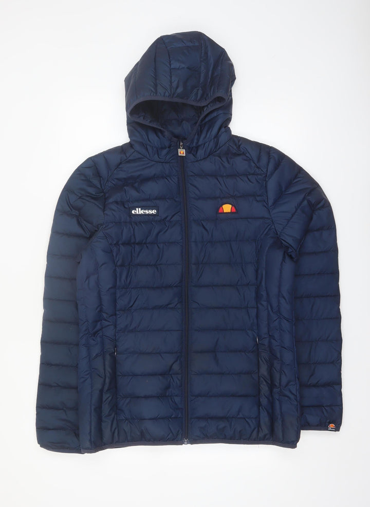 Ellesse Women's Blue Hooded Puffer Jacket Size 14