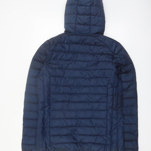 Ellesse Women's Blue Hooded Puffer Jacket Size 14