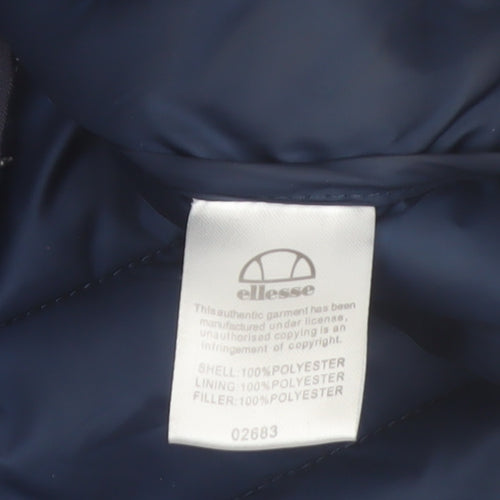 Ellesse Women's Blue Hooded Puffer Jacket Size 14