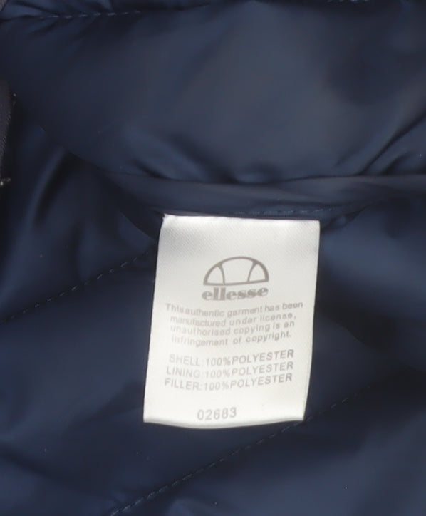 Ellesse Women's Blue Hooded Puffer Jacket Size 14