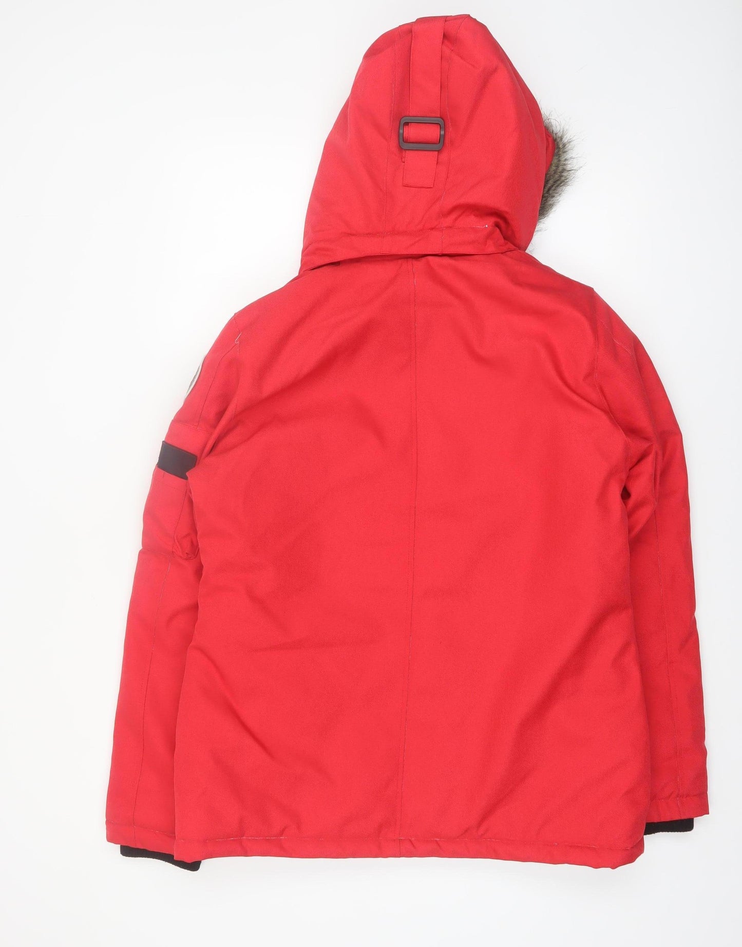 Killtec Women's Red Hooded Parka Jacket Size 14 Waterproof Windproof