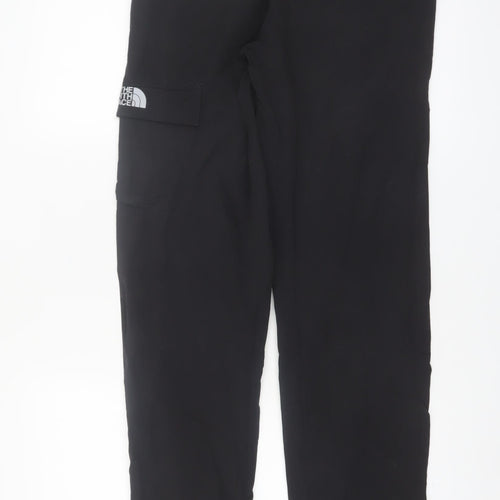 The North Face Boys Black Nylon Cargo Trousers XXLT Adjustable Waist Outdoor