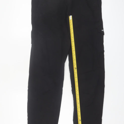 The North Face Boys Black Nylon Cargo Trousers XXLT Adjustable Waist Outdoor