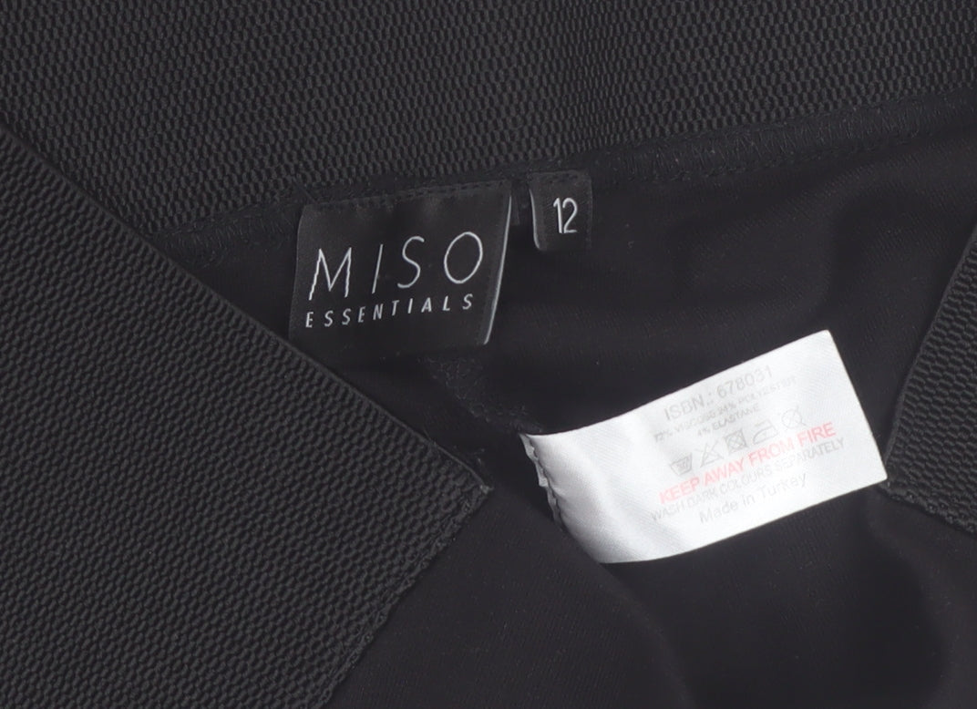 Miso Essentials Women’s Black Stretch Leggings Size 12