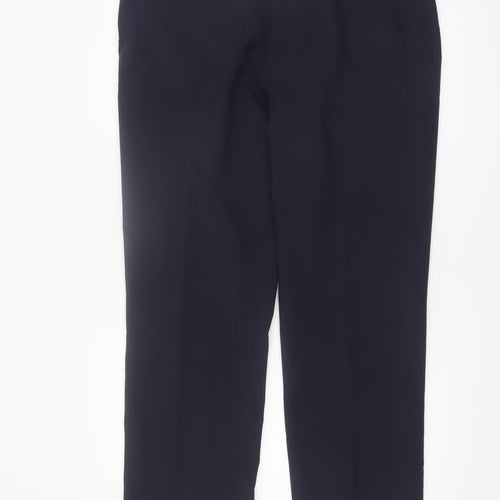 Henri Ross Men's Black Dress Pants 38W 29L Regular Fit Formal Trousers